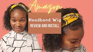 How to Make Your Headband Wig look NaturalAmazon Headband Wig Review and Install [upl. by Yesac]