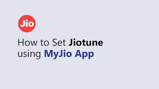 How to Set Jiotune Using MyJio App English [upl. by Oivat466]