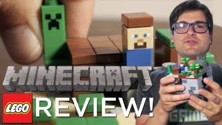 Minecraft LEGO set REVIEW and TIMELAPSE [upl. by Merrow]