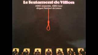 Ezra Pound  Le Testament De Villon  Opera [upl. by Eednyl]