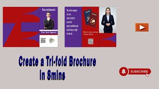 HOW TO DESIGN A TRIFOLD BROCHURE IN 8MINS photoshop adobeillustrator inkscape tutorial [upl. by Ronna13]