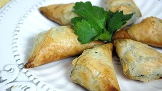 how to make spanakopita triangles [upl. by Laughry]