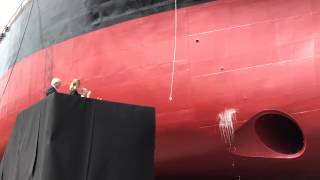 Anuket Pearl Christening Ceremony  Astican Shipyard 150715 [upl. by Enobe]