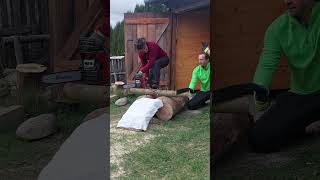 Chainsaw versus My Handsaw [upl. by Nyrehtac557]