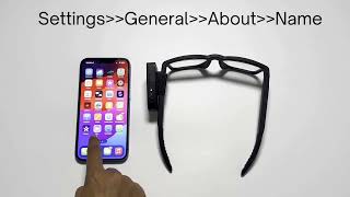 How to connect the Smart Vision Glasses Pro manually using the hotspot credentials to your iPhone [upl. by Acinaj]