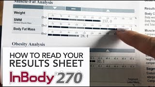 How to Read Your InBody 270 Results Sheet UPDATED [upl. by Nimrak]