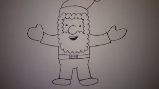 Hoe teken je de kerstman how to draw Santa Claus [upl. by Blood]