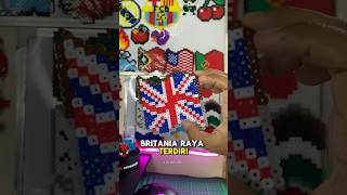 Bendera Britania Raya dari Manikmanik britaniaraya inggris manikmanik perlerbeads shorts [upl. by Drareg]