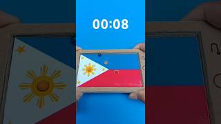 Amazing PHILIPPINES 🇵🇭 Flag Cardboard Pinball Puzzle Gameplay pilipinas [upl. by Edelman310]