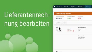 Lieferantenrechnung bearbeiten  bexio Software [upl. by Herates19]