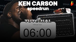 OVERLOADED KEN CARSON TYPE BEAT IN 6 MINUTES TUTORIAL [upl. by Lay]