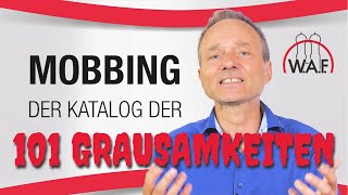 Mobbing  Katalog der 101 Grausamkeiten 😱  Die MobbingListe [upl. by Reema]