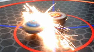 Making Beyblades SPARK IN REAL LIFE Sparking Ultimate Valkyrie Beyblade [upl. by Tench246]