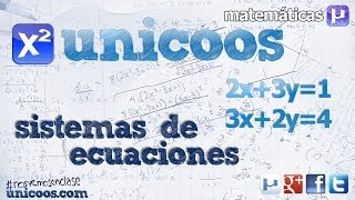 Sistema de ecuaciones  Metodo de sustitucion 2ºESO incognitas unicoos matematicas [upl. by Noelle]