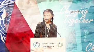 My name is Greta Thunberg Unpopular  full speech at UN Climate Change Conference Cop24 remix [upl. by Namharludba]