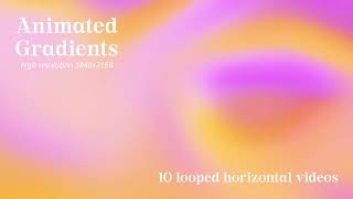 Abstract loop Animated Gradients  modern video backgrounds set  CreativeMarket product OVERVIEW [upl. by Secnarfyram]