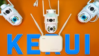 Беспроводная СИСТЕМА WIFI Видеонаблюдения KERUI  для Дома Дачи Офиса Работы или Гаража [upl. by Carilla797]