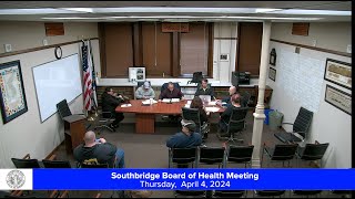 Southbridge Board of Health Meeting  4424 [upl. by Nauq]