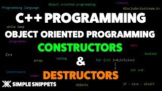 Constructors amp Destructors in C Programming  Object Oriented Programming Concepts [upl. by Wendelin]