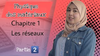 Physique des Matériaux S5 Chapitre 1  Les réseaux Partie 2 [upl. by Yrek]