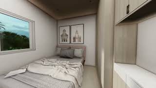 Jasmine TH 2BR 3D Interior Design  Hillsview Royale  AXEIA  Baras Rizal [upl. by Ahseela120]