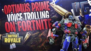 Optimus Prime Voice Trolling On Fortnite [upl. by Nileve]