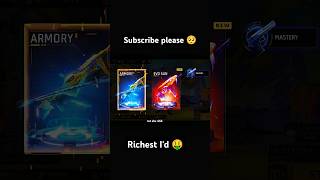 Free Fire most Richest 🤑🤯 Id in the world 🌎  nxt abu 444  shorts funny [upl. by Takken]