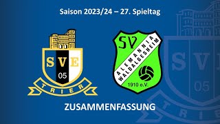 SVETV Eintracht Trier vs SV Waldalgesheim  Highlights 27 Spieltag Saison 2324 [upl. by Adhern83]