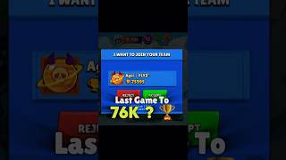 LAST Game To 76k AgniPlyz 🥹🔥 shorts brawlstars [upl. by Dibbrun]