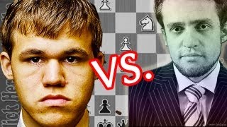 Ajedrez  Magnus Carlsen Vs Levon Aronian  Bilbao 2008 Gran maestro [upl. by Hairim]