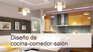 Diseño de cocinacomedorsalón cómo crear un espacio abierto y funcional [upl. by Elene]