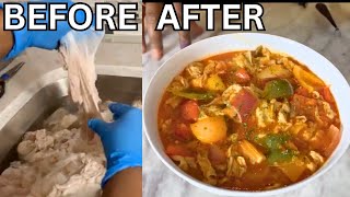 How To Make Chitterlings Taste Delicious Clean And Cook Tutorial [upl. by Ahsinnod]