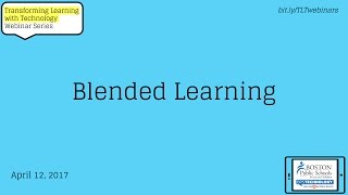 Webinar Blended Learning [upl. by Aerdno615]