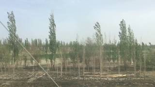 View from Train Part2 from Urumqi to Kashgar [upl. by Neitsirk]