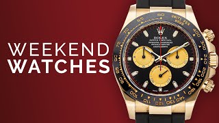 Rolex Daytona amp Rolex Submariner Golden Smurf Sports Watches And Dress Watches To Buy From Home [upl. by Nrehtac]