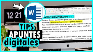 TIPS PARA TUS APUNTES DIGITALES  ¿CÓMO TOMAR APUNTES EN CLASES ONLINE [upl. by Nil]