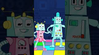 Dance with Robot Finger Family 🤖 shorts kidssong fingerfamily abclearningclub [upl. by Shana260]