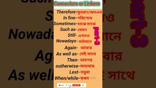 Connectors  Spoken english Learn English [upl. by Chastity]