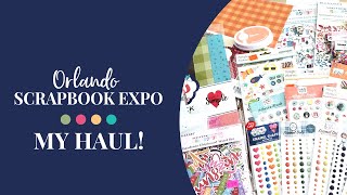 Scrapbook Haul  2023 Orlando Scrapbook Expo [upl. by Klara232]