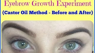 EXPERIMENT Does Castor Oil Make Eyebrows Grow Before and AFTER My Experience [upl. by Neidhardt]