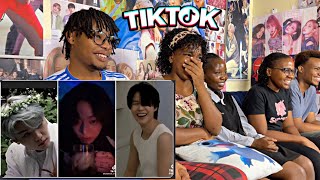 BTS TIKTOKS FOR LENNY AND THE GANG PT12 REACTION [upl. by Alahsal559]