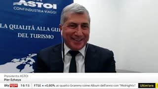 Sky TG 24  Lintervista al Presidente di ASTOI Pier Ezhaya in occasione di BIT2024 [upl. by Stein]