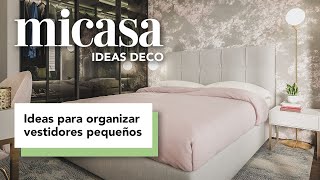 Ideas para organizar vestidores pequeños en el dormitorio  DecoraciónTV [upl. by Bekelja686]