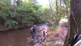 Fording the Clough Brook at Allgreave in Cheshire [upl. by Chernow548]