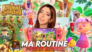 MA ROUTINE DANS ANIMAL CROSSING NEW HORIZONS  ✨🌷 idées amp déco [upl. by Elisabetta]