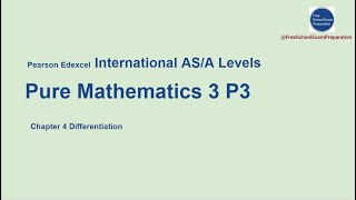 Edexcel IAL AS  A Level Pure Maths 3 Chapter 4 Differentiation  4 [upl. by Sigismundo900]