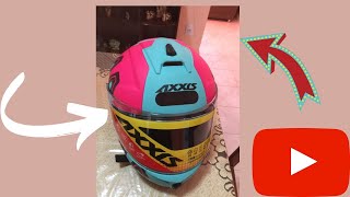 Capacete axxys Capacete axxis draken dekers matt tiffany pink viseira fumê fz25 axxys [upl. by Sitto738]