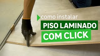 Como instalar piso laminado click [upl. by Yecies679]