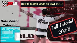 How To Install Mods in WWE 2K19  Tutorial [upl. by Mcgraw]