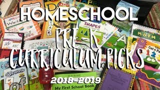 HOMESCHOOL PREK CURRICULUM PICKS FOR 20182019 [upl. by Ahtilat]